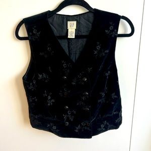 Velvet Embroidered Vest